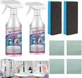 60ml/2.02fl oz Stubborn Stains CleanerBathroom Descaler Foam Cleaner Bathroom Descaler Cleaner Bathroom Descaler Stubborn Stains Cleaner Bathroom Descaler Cleaner Spray for Daily Cleaning (2PCS)