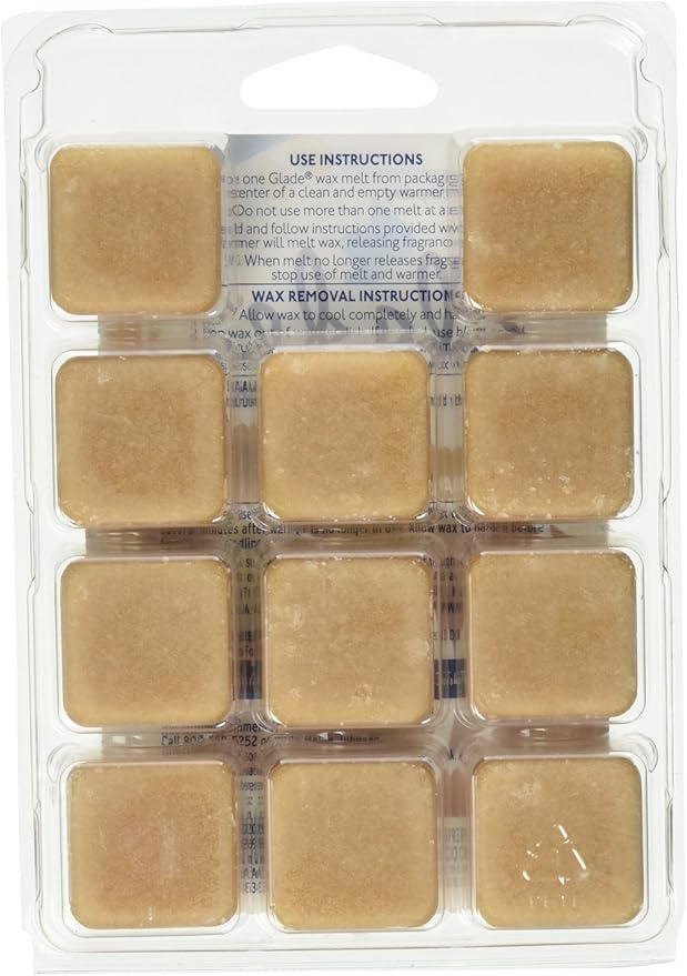 Glade Wax Melts Air Freshener Refill Cashmere Woods 11-Count (Pack of 1)