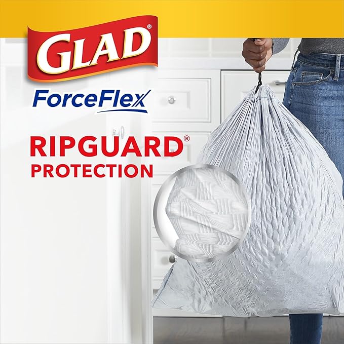 Glad Tall Kitchen Drawstring Trash Bags