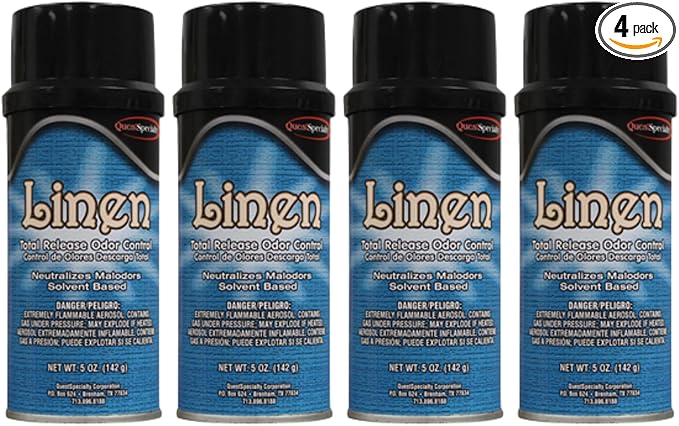Quest 3260 LINEN Total Release Odor Eliminator (4 Pack)