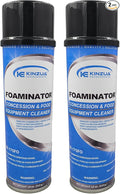 KINZUA ENVIRONMENTAL Foaminator Concession &amp Food Equipment Cleaner Heavy Duty Popcorn Machine Cleaner Super Cleaning Foam Solution for Grill Stove and Oven Cleaner &amp Degreaser 18 oz Pac