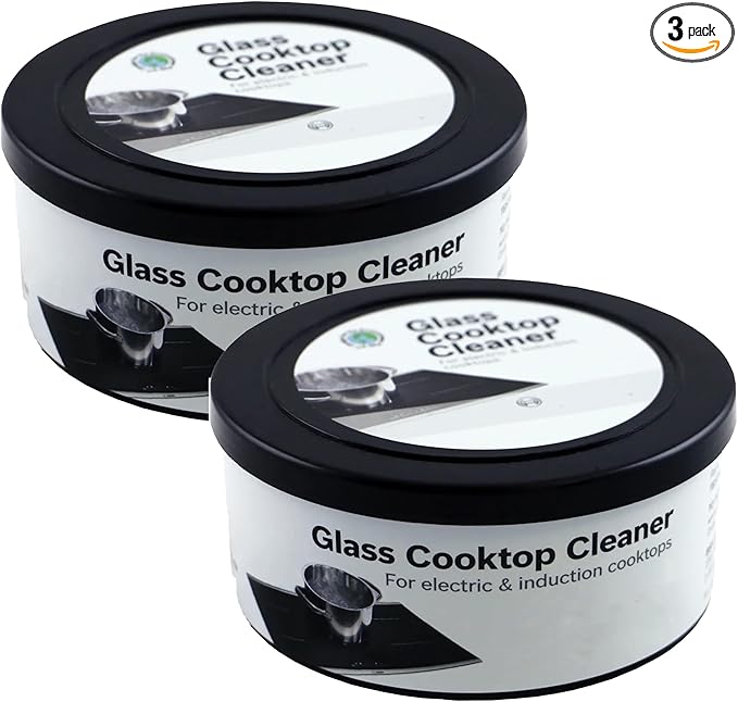 US-based supplier – Original 12010030 Glass Cooktop Cleaner for Electric &amp Induction Cooktops – 𝐁𝐎𝐒𝐂𝐇 Cooktop Cleaning Cream – Removes Grease Burnt-On Residue &amp Stains (3 12 ounce)