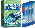 Drain Unclogging and Cleaning Powder - Kitchen &amp Bathroom Pipe Cleaner Removes Blockages Dirt Odors and Leaves A Fresh Scent(1PCS)