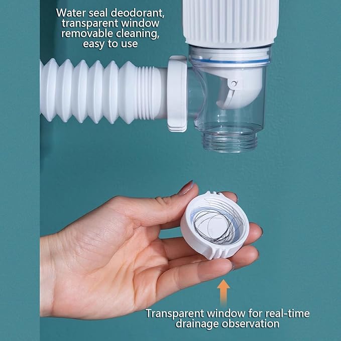 ABS Rotating Drain Pipe Prevents Odor Backflow Multifunction Not Odor For Home Hotel &amp Public Restroom Use Easy Installs