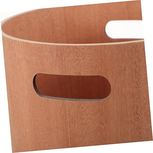 PRETYZOOM Wooden Trash Can Portable Garbage Bin for Home Office Japanese Minimalist Design Stylish Desk Wastebasket Removable Easy to Room Bedroom and More