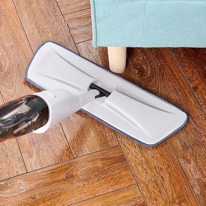 Spraying Water and Mist Flat mop for Household use - one mop can Clean Both Wet and Dry Surfaces Without Hand Washing. Comes with 3 mops.