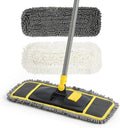 Yocada Dust Mop for Floor Cleaning with 2 Different Mop Pads (in Total) Wet &amp Dry for Hardwood Ceramic Marble Tile Laminate Home Kitchen 51in Long