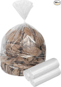 Restaurantware-RW Clean 55 Gallon Trash Bags 100 Light-Duty Garbage Can Liners- Fits 55-60 Gallon Trash Cans Stretchable Clear Plastic Bin liners with Star Seal Bottom
