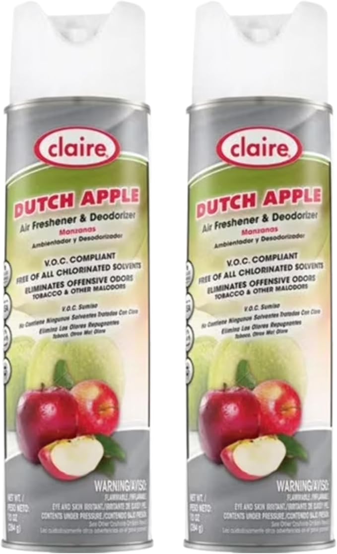 Claire CL161 Dutch Apple Air Freshener &amp Deodorizer 10 Oz. Net Wt. (2 Pack)