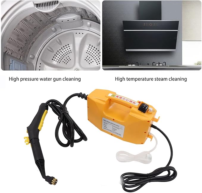 Portable Steam Cleaner Multifunctional Handheld Stream Cleaning Machine High Pressure Temperature Cleaning Machine Temperature Limiting Power Cut and Leakage Design