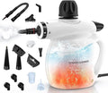 LABIGO Steam Cleaner Pressurized Handheld 13pcs Multi-Purpose Natural Deep Cleaning Steamer Portable Steamer for Cleaning Home Grout Kitchen Car Window Upholstery Bathroom and Clothes White