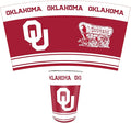 FANMATS University of Oklahoma Wastebasket | White | 15x10.5x10.5 | Primary Logo Helmet &amp Wordmark
