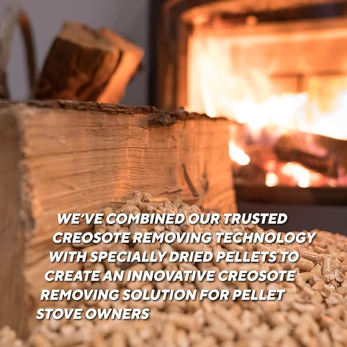 Rutland Products Pellet Stove Creosote Remover Chimney &amp Flue Cleaning Wood Pellets 8 Pound Bag