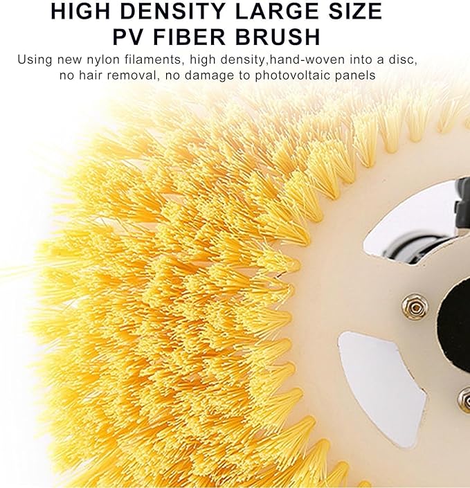 Electric Portable Billboard Cleaning Tool Handheld 160 W Outdoor Glass Cleaner Rotating Brush Alloy Telescopic Pole(Dualuse7.5m)