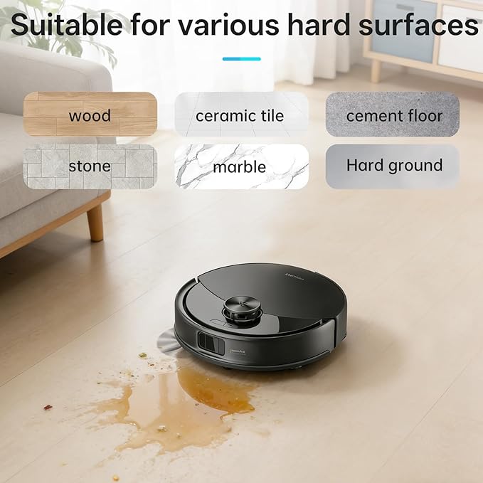 Floor Cleaning Solution Compatible with Roborock Cleaning Solution Residue &amp Streak Free Suitable for All Robot Vacuum Cleaners and Wireless Wet Dry Dual-Use Vacuum Cleaners