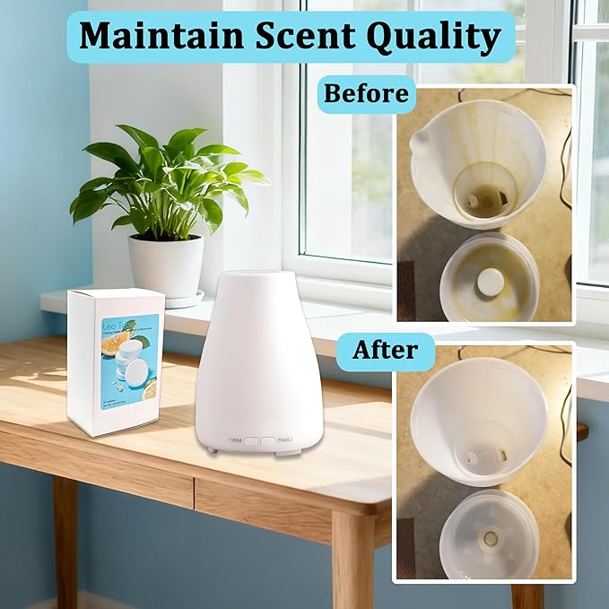 Humidifier Cleaner Tablets – Effortless Descaling Tablets for Humidifiers &amp Diffusers Remove Hard Water Stains &amp Essential Oil Residue Prevent Buildup for Extended Device Life(40-Pack)