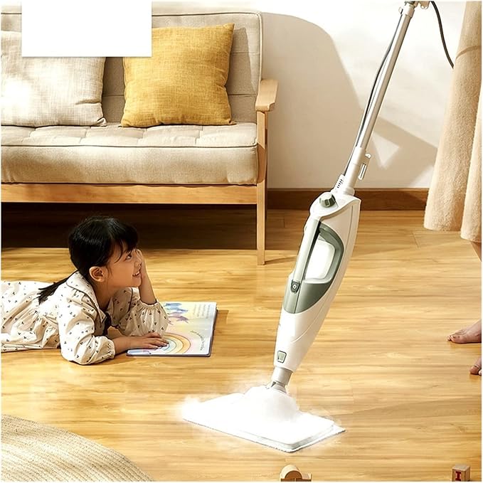 Steam Mop Cleaner 10-in-1 Laminate/Hardwood/Tiles/Carpet Kitchen - Garment - Clothes - Pet Friendly Steamer Whole House Multipurpose Use
