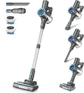 Vazone Cordless Stick Vacuum Cleaner with Self-Standing 8-in-1 Vacuum Cleaners for Home Lightweight Powerful Vacuum with LED Screen Rechargeable Vacuum for Carpet Pet Hair Hardwood Floors