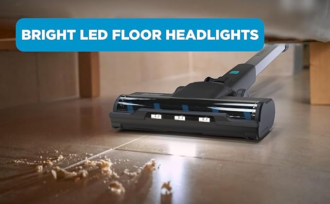 BLACK+DECKER Powerseries+ Corded 3 in 1 Stick Vacuum Upright to Hand-Vac Multi Surface LED Floor Head HEPA Filtration Powerful 14k Pafor Hard Floor Low Carpet Pet Hair Home &amp Office use Bl