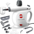 Handheld Steam Cleaner Pressurized Multi-Surface Steam Shot with 13 Accessories Safety Lock Steamer for Cleaning Floor Upholstery Grout Windows Couch and Car White