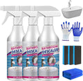 Bathroom Descaler Foam Cleaner Bathroom Descaler Foam Cleaner Spray All Purpose Rinse Cleaning Foams Spray Stubborn Stains Cleaner for Bathtub Toilet Glass Faucet (3PCS)