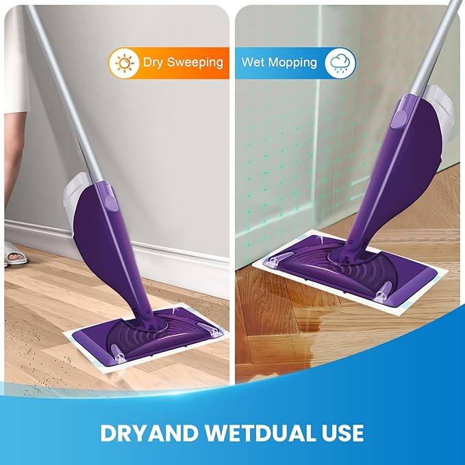 60 Count Wet Pads Refill for Swiffer Wet Jet Spray Mop - Wet Jet PadsMade of high-end Cotton5X Highly Absorbent Suitable for All Floor Surfaces Deep Cleaning of Stubborn Stains