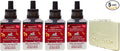 Bath &amp Body Works Raspberry Holiday Pie Bar 4 Wallflowers Home Fragrance Refill Bulbs with Natural Oats Soap Sample