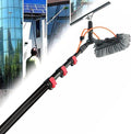 Cleaning Brush Water Fed Pole Kit Adjustable Window Cleaning Brush and Pole Window Cleaner Brush (39FT/12M)