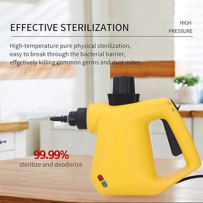 High Temperature Handheld Steam Cleaner for Home Cleaning Machine with 9 Accessories (US Plug 110v)