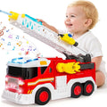Large Fire Trucks Toys for Toddlers Kids Toys for 3 4 5 6 7 8 Years Old Boys 15 Firetruck Toy for Kids with Ladder Lights Sounds &amp Water Shooting Christmas Birthday Gifts for Boys &amp Girl