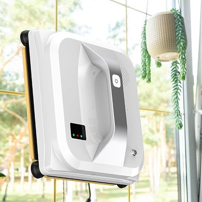Window Cleaning Robot Automatic Window Cleaner With Water Spray Smart Window Glass Cleaner For High Rise 3000Pa Strong Suction Low Noise