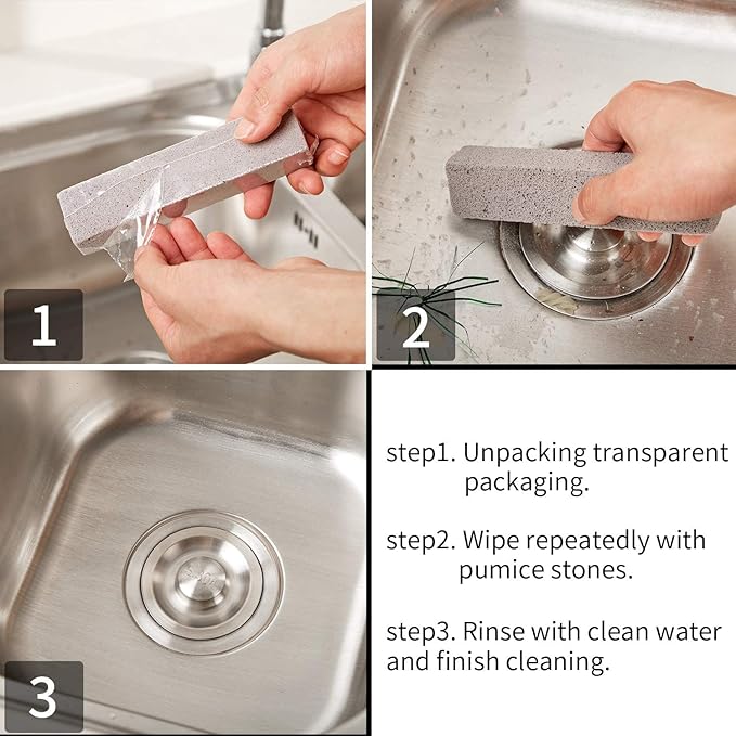 Chengu 60 Pieces Pumice Stone for Cleaning Pumice Scouring Pad Bulk Hard Water Stain Remover Cleaning Stones for Toilet Bowl Pool Tile Grill Oven Bath Household Kitchen 5. 9 x 1. 4 x 0. 9