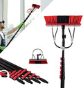 Window Cleaning Pole Window Cleaning Equipment 12FT/3.6m Window Cleaning Water Fed Poles Photovoltaic Panel Cleaning Tool 35Cm Brush Head for Solar Panels and Other Cleaning Activities
