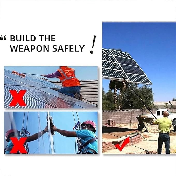 Telescopic Window Cleaner Window Cleaning Pole Water Fed Pole KitWindow Cleaning Brush Solar Panel Cleaning Tool Telescopic Brush Extendable Cleaner Water Fed Brush Spray Washer for Window