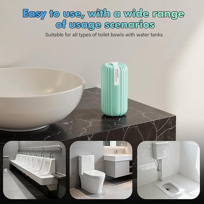 Crazy Clean Toilet Cleaner for bathroom: 3Pcs Toilets Cleaners Pro for Toilet Bowl Drop-in Tank Cleaning Eco-Friendly Powerful Stain &amp Odor Removal Safe for All Toilets Home &amp Travel