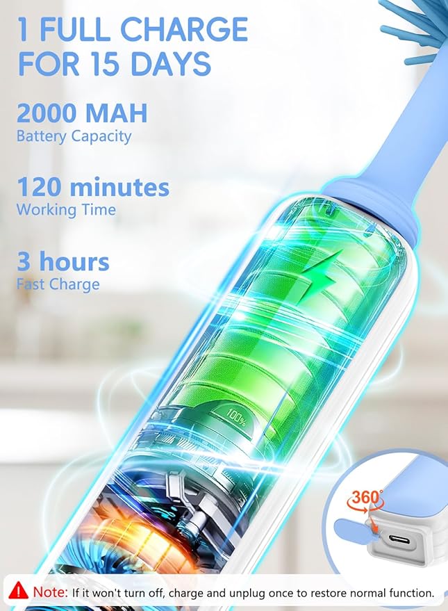 Electric Baby Bottle Brush Cleaner for Travel – BPA-Free Silicone One-Button 360° Deep Cleaning 2000mAh Rechargeable Portable Bottle Cleaning Kit with Storage Box for Home &amp On-The-Go