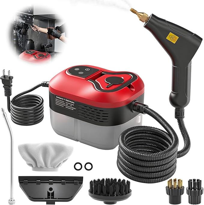 Saker Steam Cleaner for Home6-Level Adjustable Steamer for CleaningPortable Handheld Steam CleanerPortable Steamer for Living RoomKitchenBathroom Cleaning