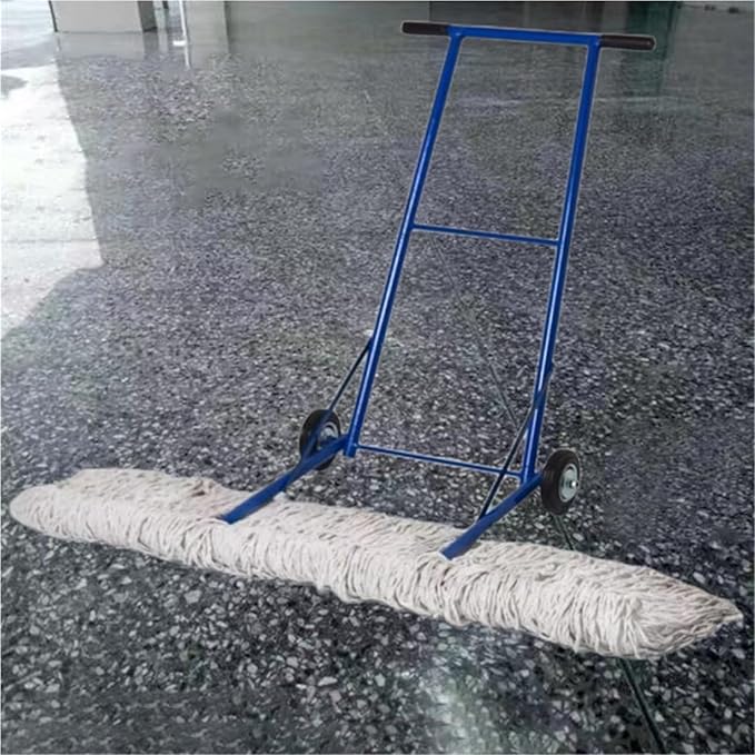 Iron Absorbent Floor Mop with Cotton Tennis Court Mop for Large-Area Floor Maintenance Sports Field Absorbent Swab Lightweight &amp Portable Easy to Use(Mop Width 37.8in/96cm)