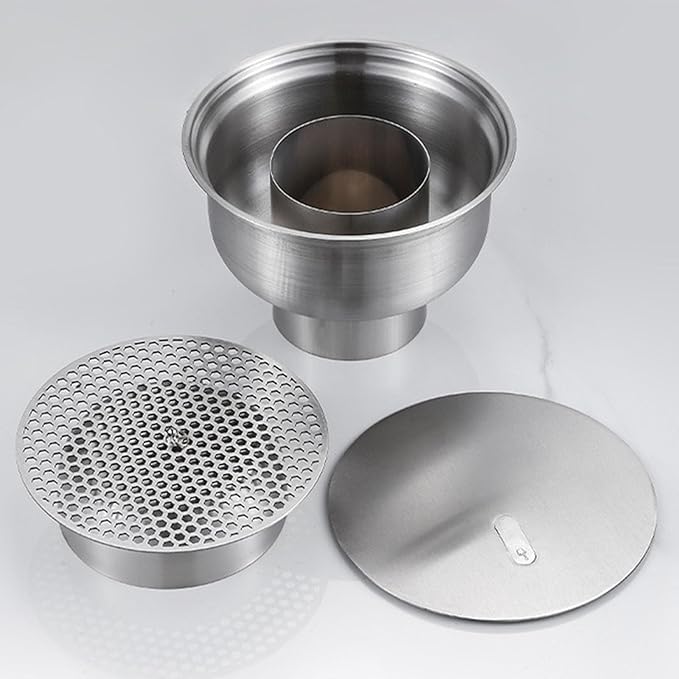 PANGBOER Stainless Steel Industrial Grade Round Floor Drain for Pharmaceutical Workshop Efficient Drainage