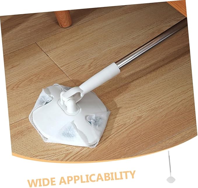 UPKOCH Rotating Dust Mop Set with Washable Pads and Dry  Refillable Hardwood Floor Duster for Home Cleaning Lightweight Dust Mop for Wet and Dry Use