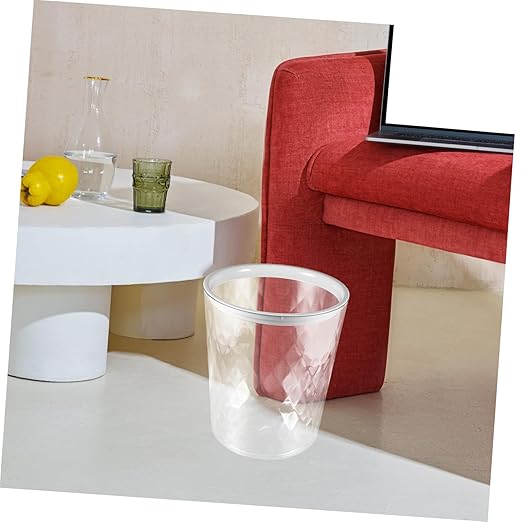 Trash Wastebasket for Bedroom Bathroom Office Capacity Impact Resistant Design Stylish and Garbage Container for Various Occasions