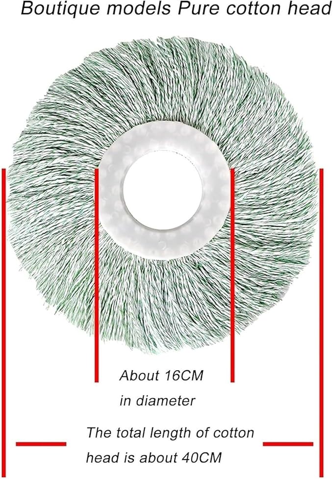 Mop Head Replacement Spin Mop Compatible Household Cleaning Tools Commercial Mop Head(D)