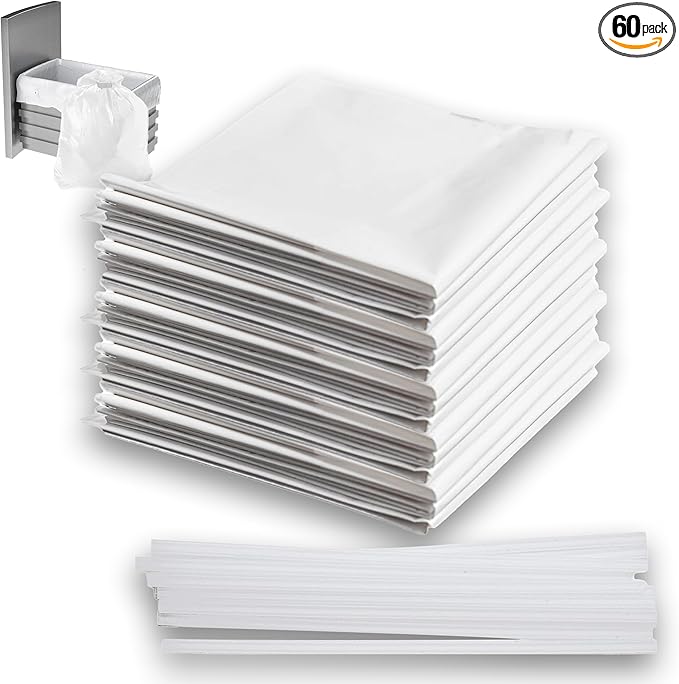 PartsBroz Trash Compactor Bags (60-Pack) for KitchenAid KUCC151JAL0 Trash Compactor Bags Bags Heavy Duty