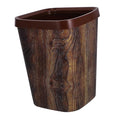 Imitation Grain Garbage Can Wastebasket for Bathroom Office Stylish and Space-Saving Household Trash Holder