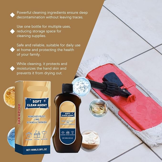Multi-Purpose Cleaning Cream For Kitchen Bathroom &amp Floors - Removes Grease &amp Stains Gentle On Hands(3PCS)