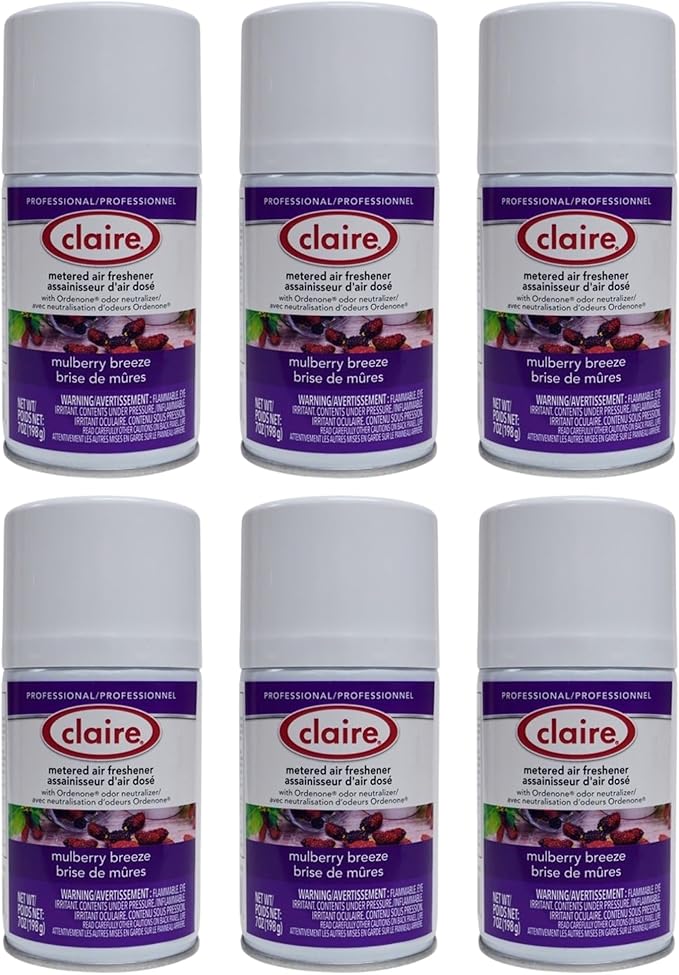 Claire CL106 Mulberry Breeze Metered Air Freshener 7 Oz (6 Pack)