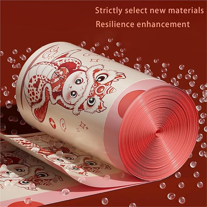 Thickened Enlarged Drawstring Trash Bag Portable Kitchen Household Automatic Closure Tear-Free Plastic Garbage Bag