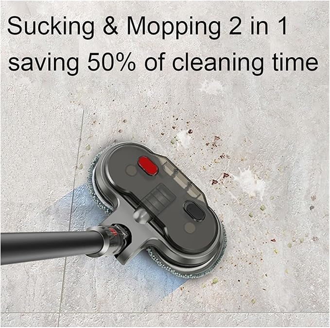 Electric Wet Dry Mop Head Brush Head Compatible with Dyson V8 V7 V10 V11 Vacuum Cleaner Replaceable Parts with Water Tank Accessories (Color : V7 V8 V10 V11)