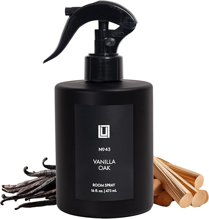 Lulu Candles | Vanilla Oak | Luxury Room Spray | Fine Mist Air Freshener| Aromatherapy Odor Eliminator | 16 Fl. Oz.
