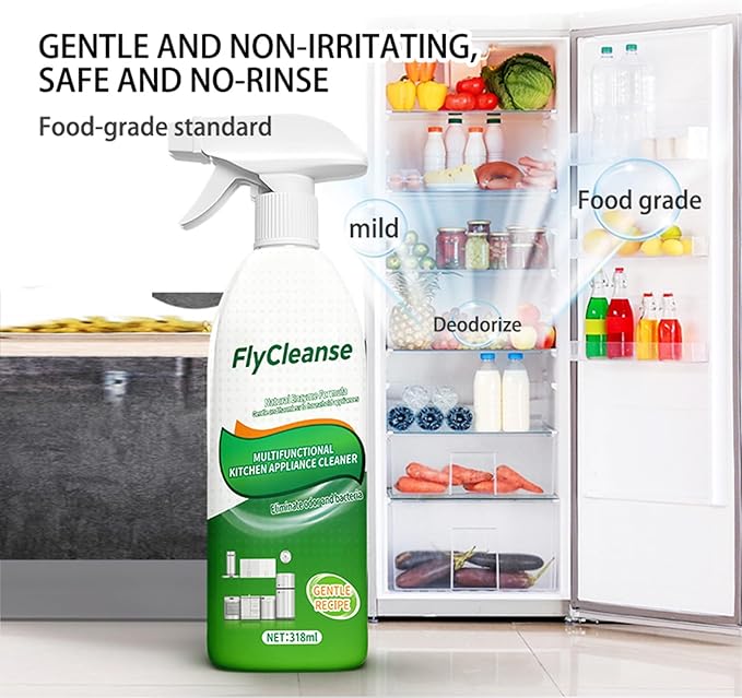 Ion Kitchen Cleaner Stain Remover Spray Kitchen Multi-purpose Foam Cleaner Spray Kitchen Oil Stains Cleaner for Appliance/Hold/Oven/Stove/Sink Range Hood